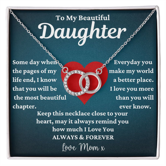 To My Beautiful Daughter - Always & Forever - Interlocking Circles