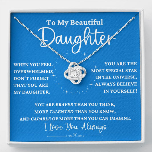 To My Daughter Necklace - Believe In Yourself ✨